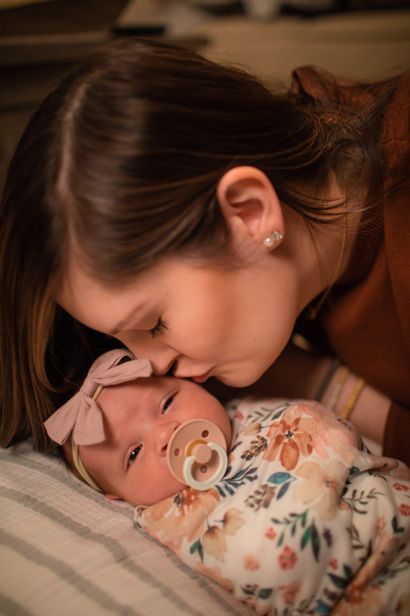 Newborn with mother