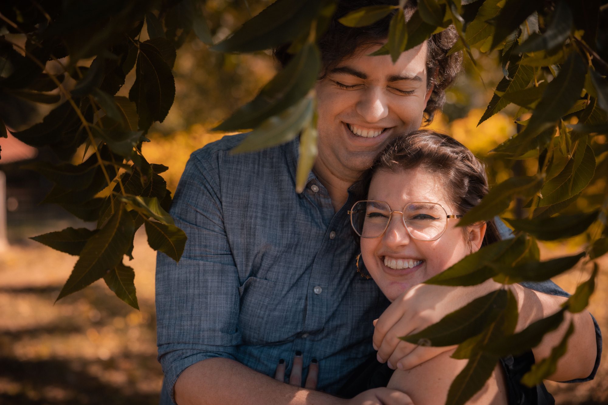 Couple portrait outdoors
