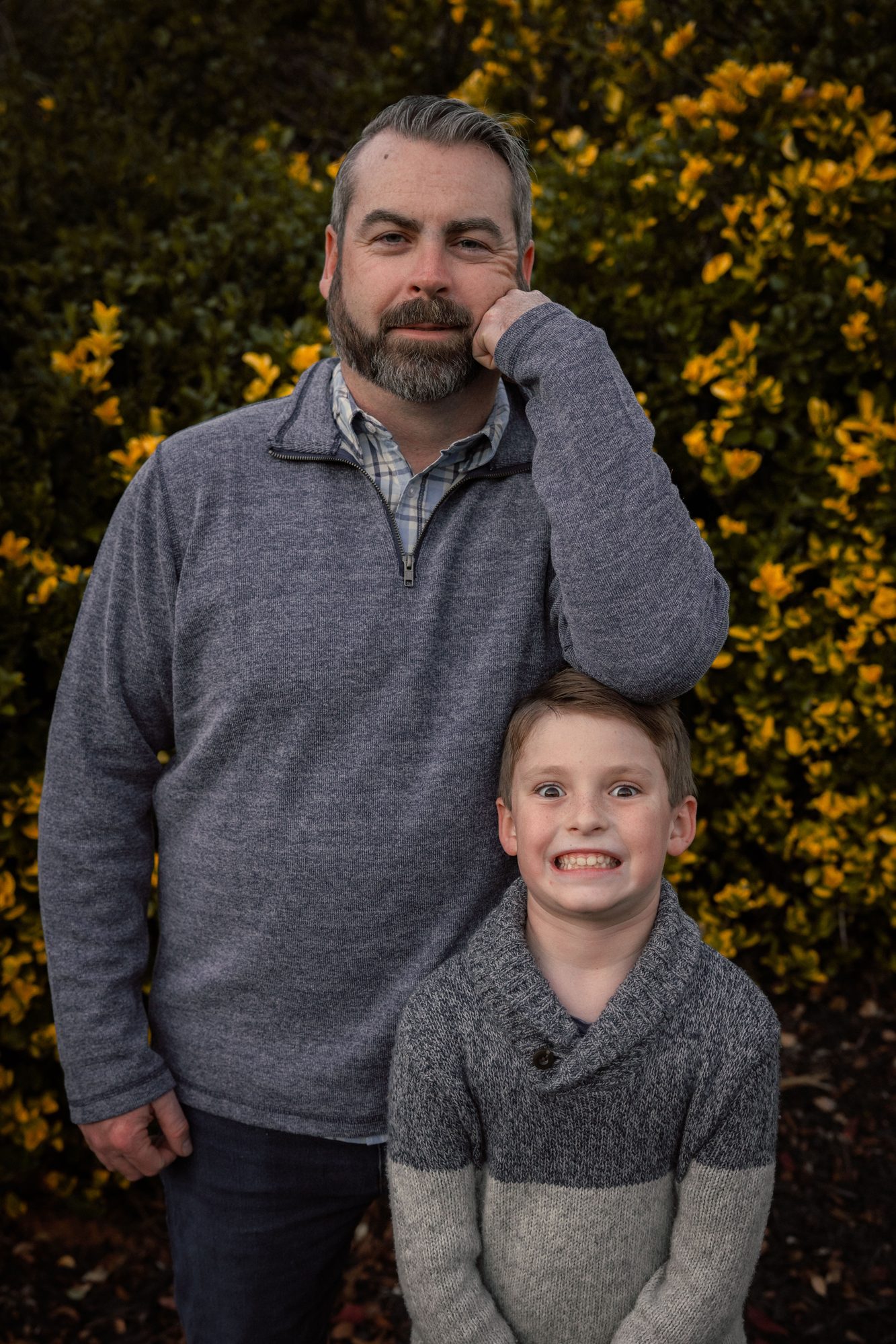 Father and son portrait