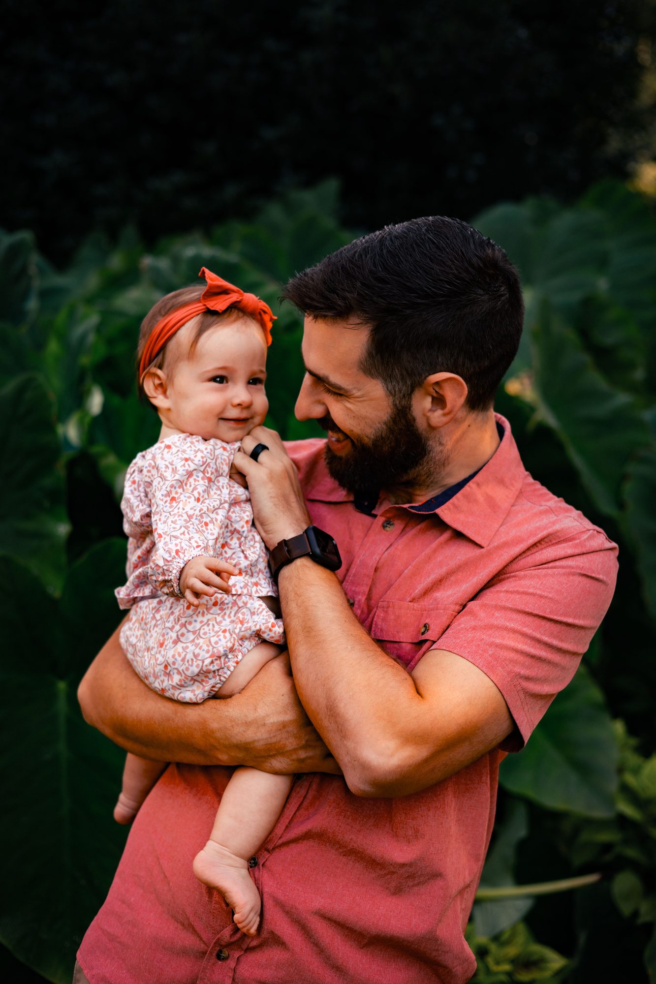 Father and daughter portrait